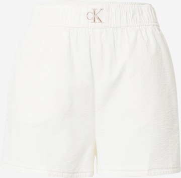 balta Calvin Klein Jeans Standartinis Kelnės: priekis