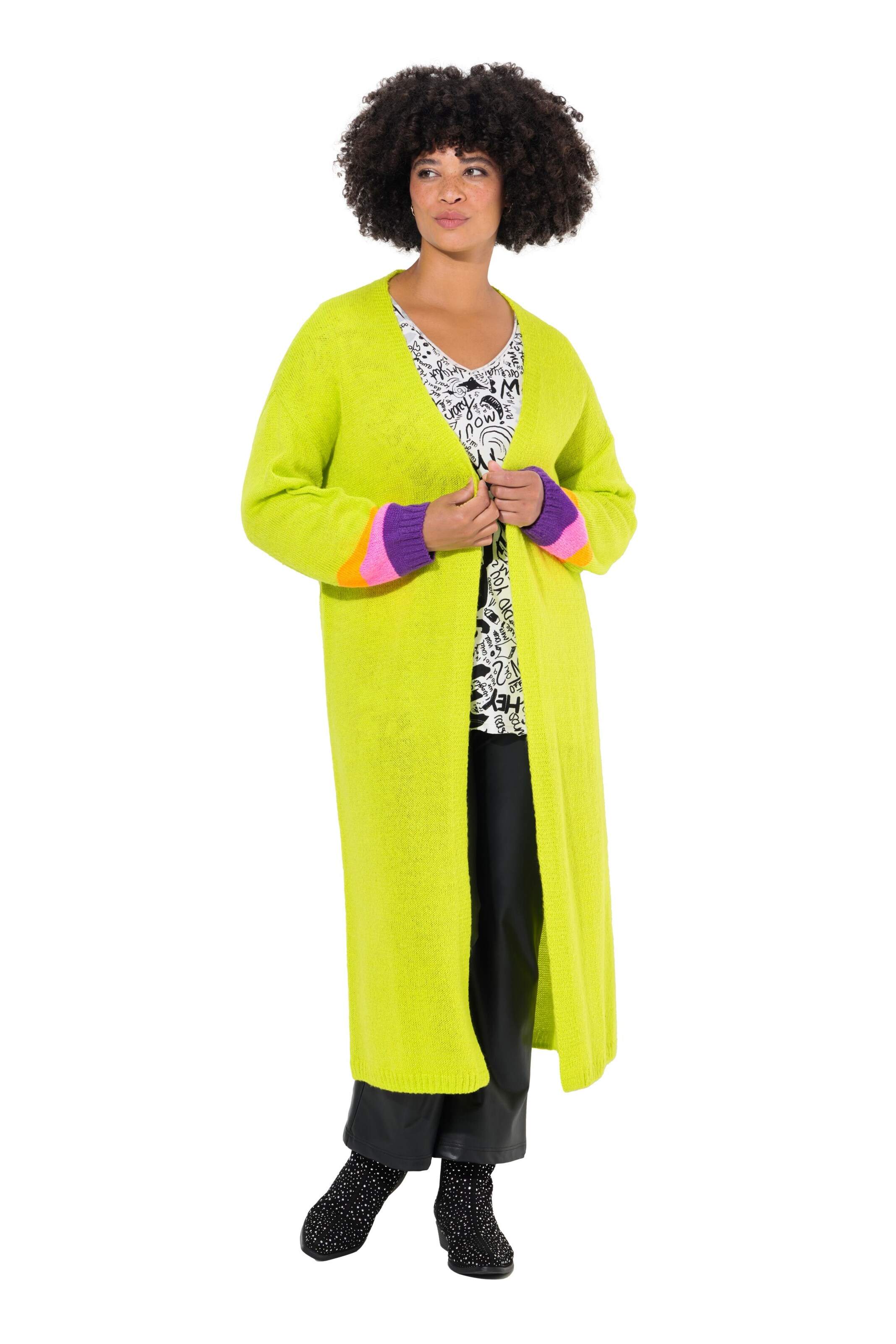 Angel of Style Strickjacke in Gelb: Vorderseite