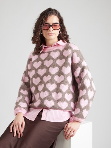 Pull-over 'Lo44vely' Hailys en rose : devant
