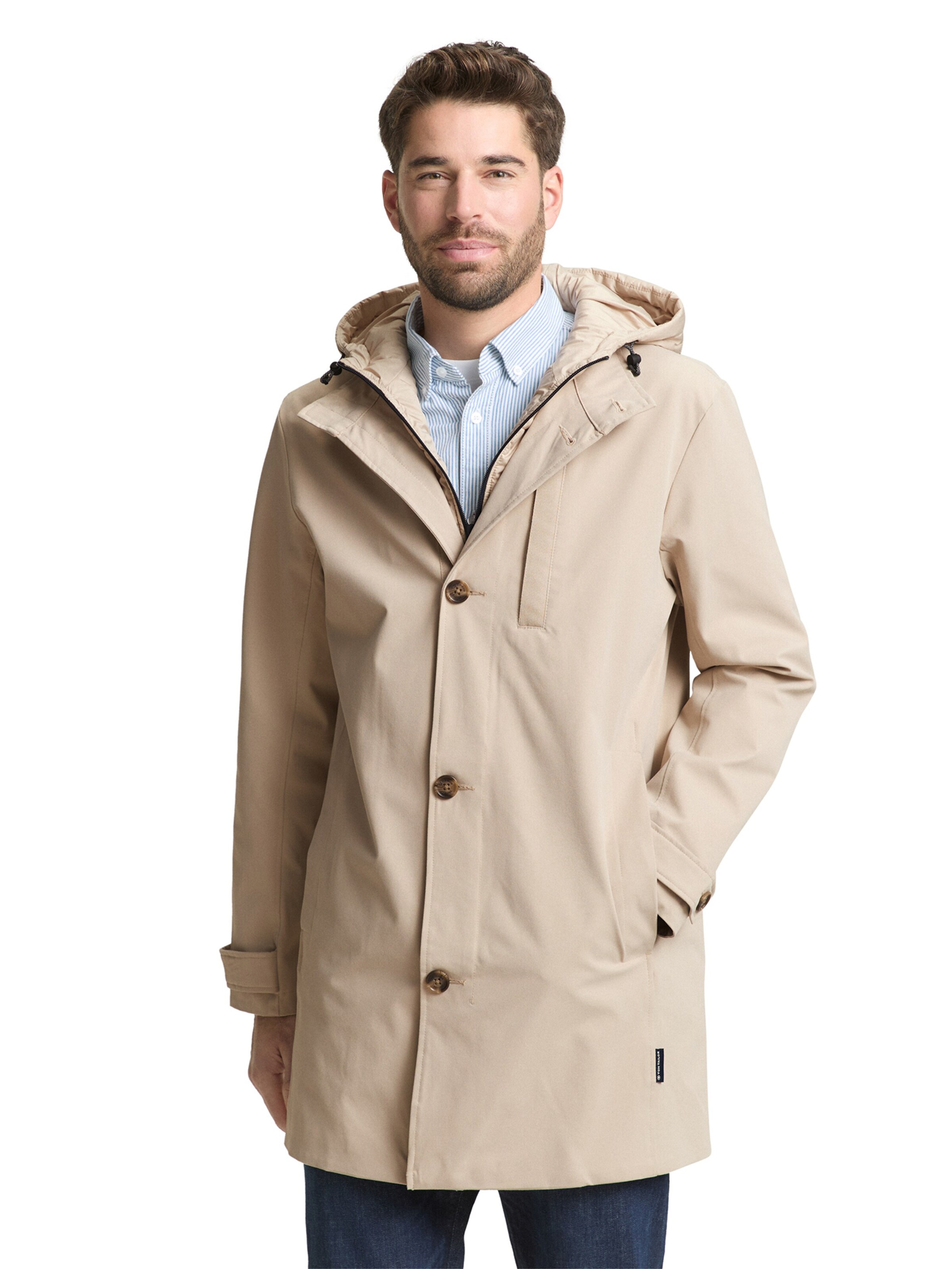 TOM TAILOR Mantel in Beige: Vorderseite