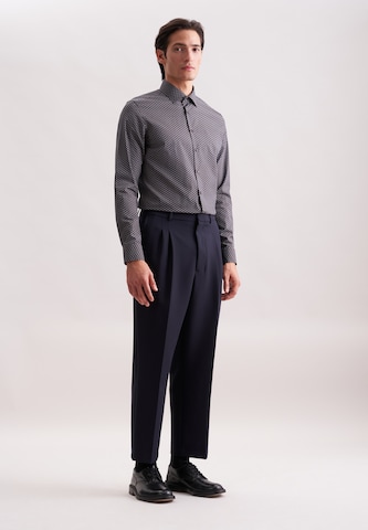 SEIDENSTICKER Super Slim Fit Businesshemd 'SMART ESSENTIALS' in Braun
