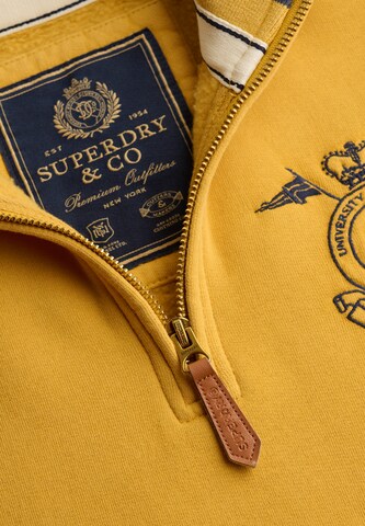 Superdry & Co Sweatshirt 'Varsity' in Gelb