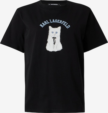 Karl Lagerfeld Shirt 'IKON CHOUPETTE' in Black: front
