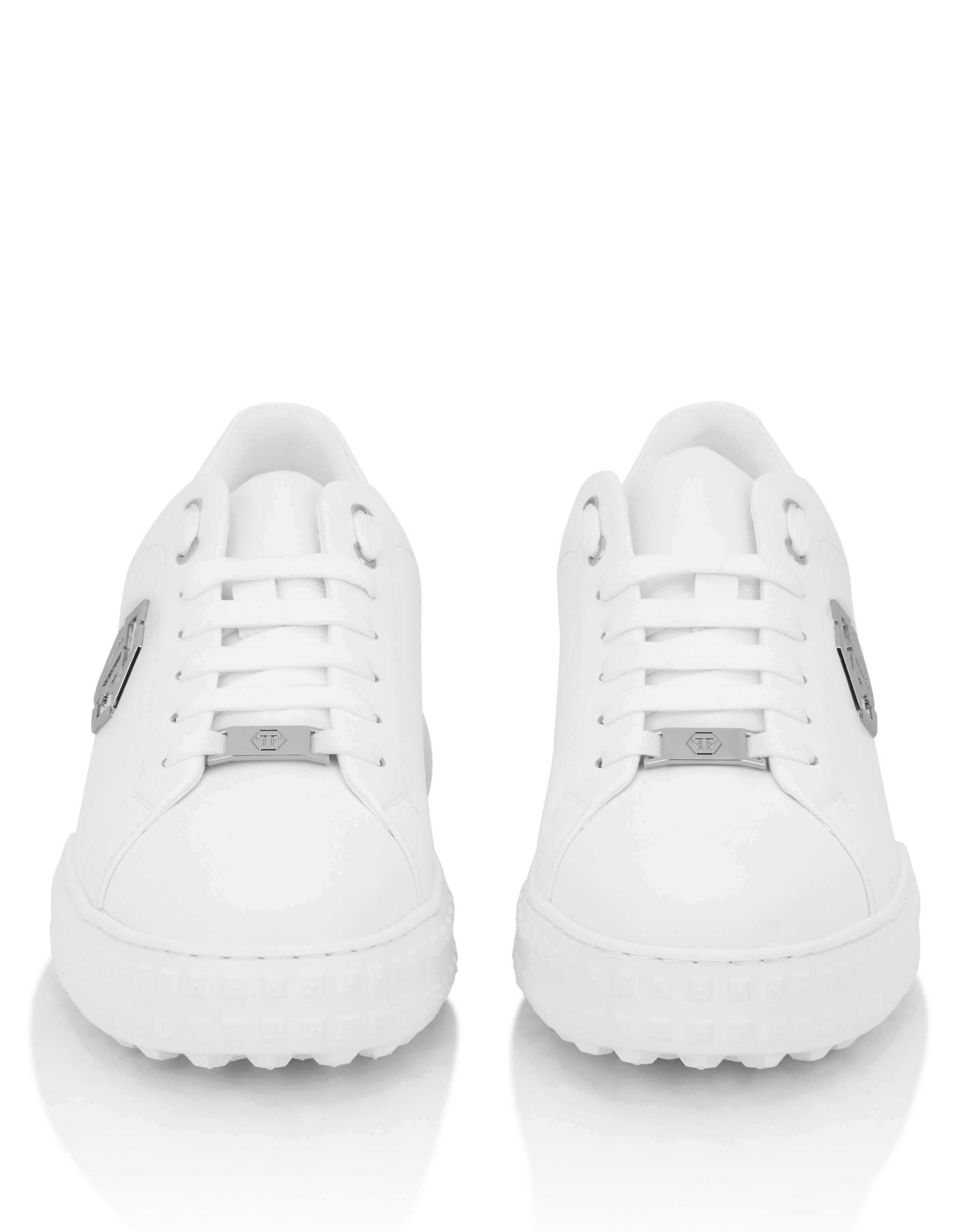Baskets basses 'Hexagon' Philipp Plein en blanc