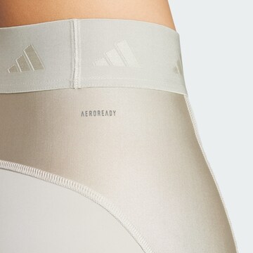 ADIDAS PERFORMANCE Skinny Sporthose 'Hyperglam Shine Full-length' in Beige