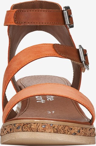 REMONTE Strap Sandals in Orange