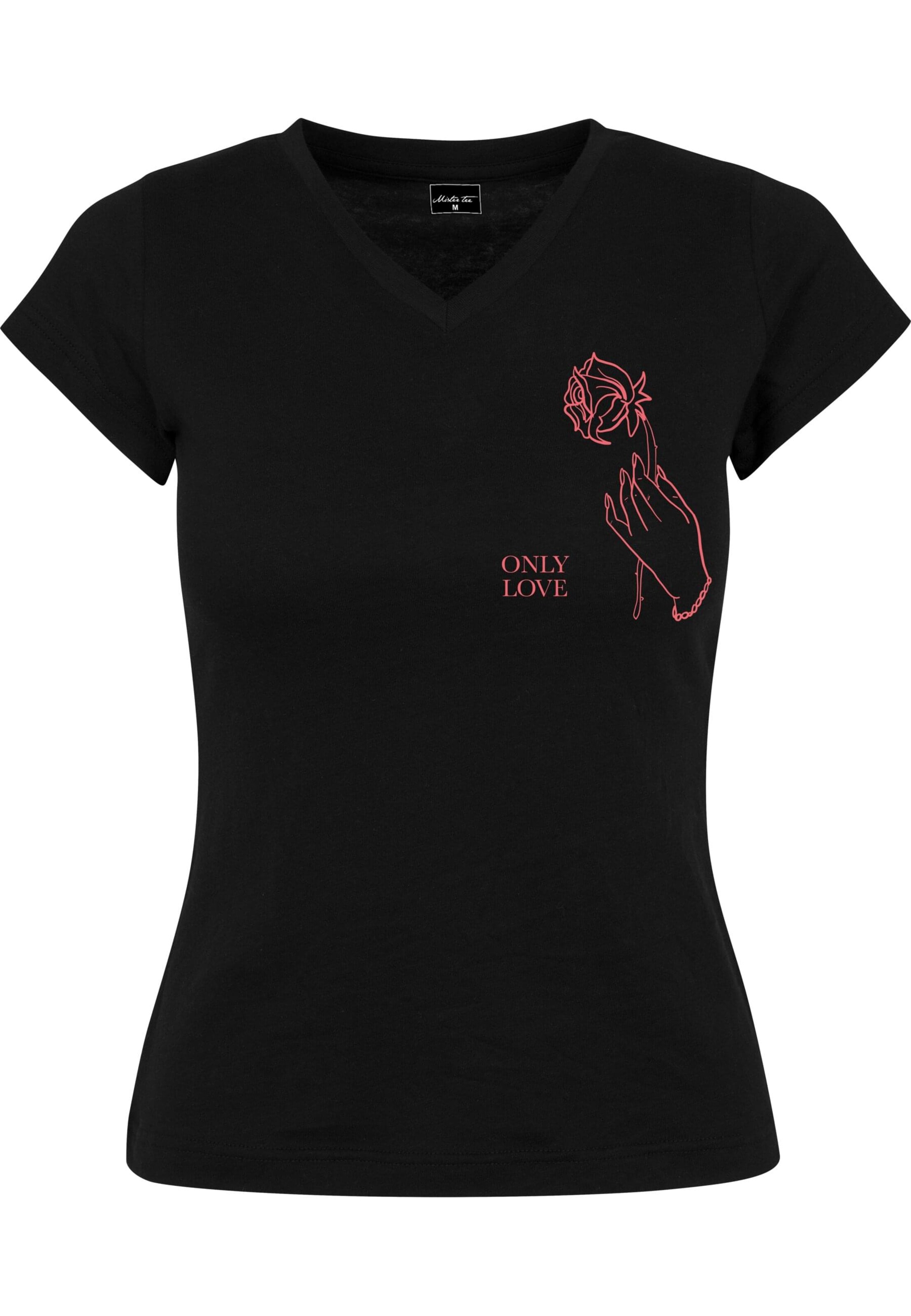 T-Shirt 'Only Love' Mister Tee en noir : devant