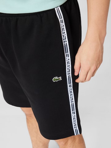 LACOSTE - regular Pantalón en negro