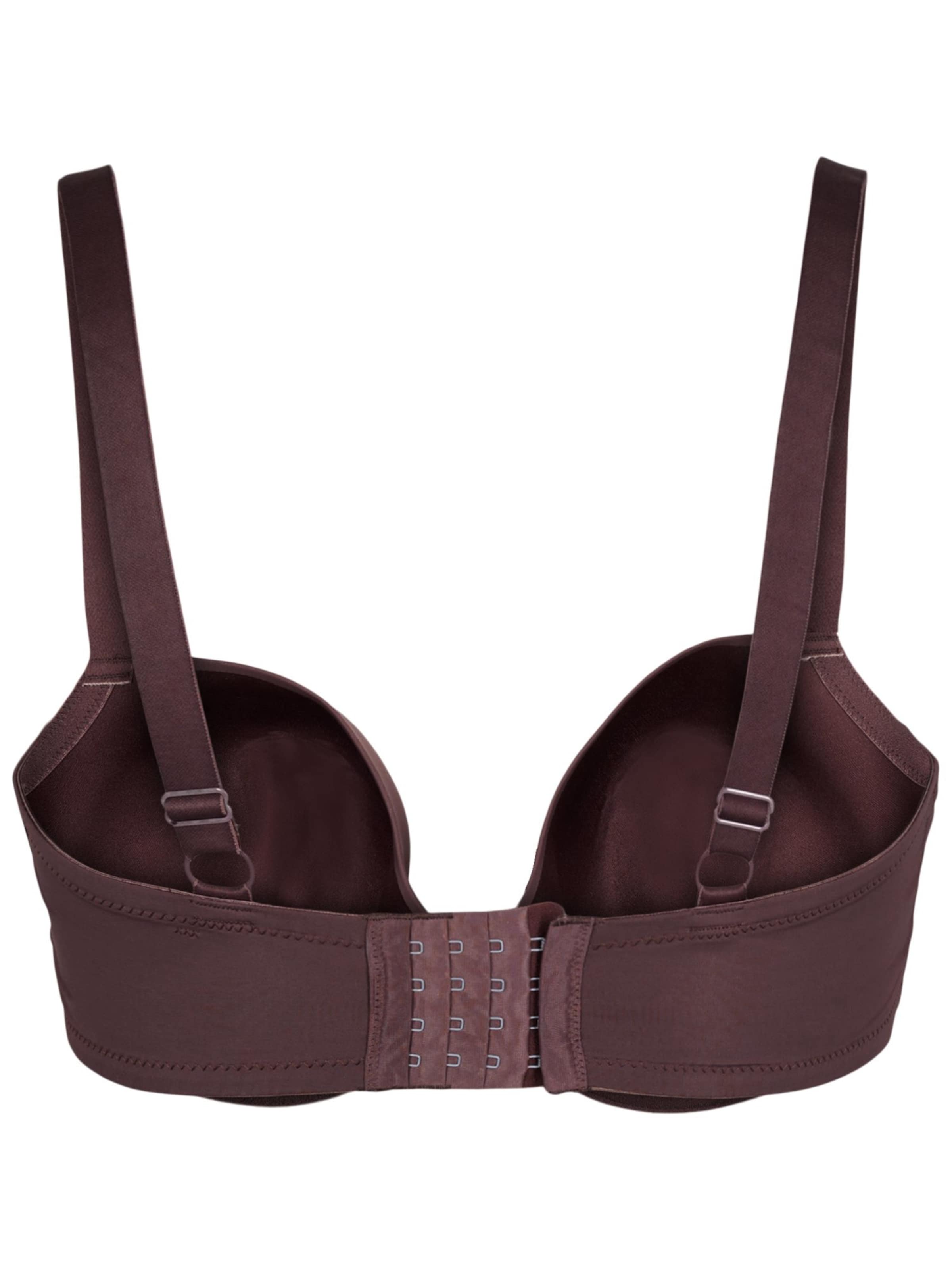 Devoted by Zizzi Push-up BH 'Ldebbie' i brun