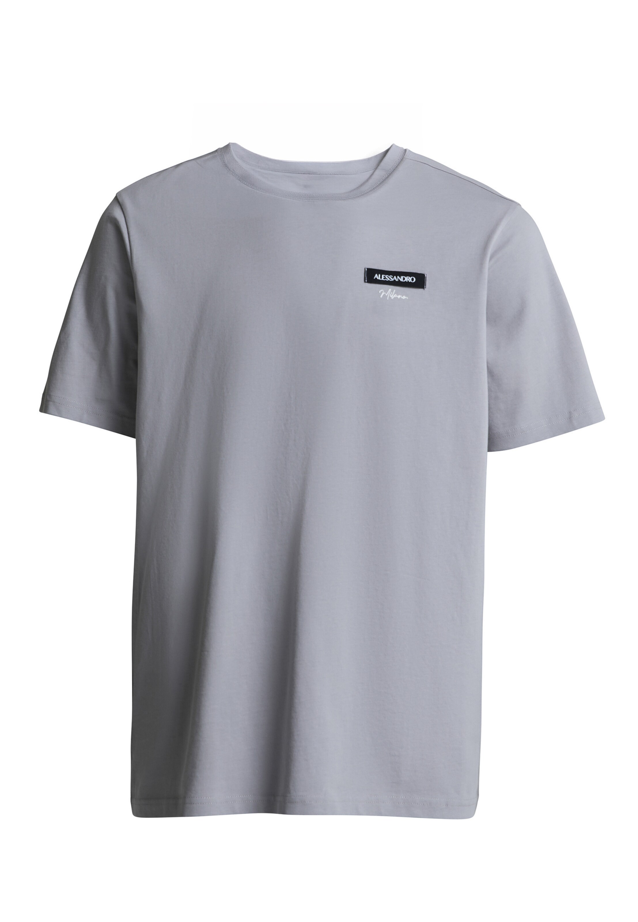 Alessandro Zavetti Shirt 'Cenerello' in Grey: front