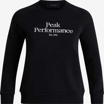 PEAK PERFORMANCE Sweatshirt W Original Crew in Schwarz: predná strana