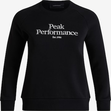 Sweat-shirt PEAK PERFORMANCE en noir : devant