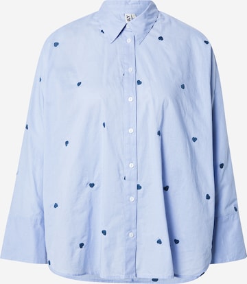 Chemisier 'ONLNEW LINA' ONLY en bleu : devant