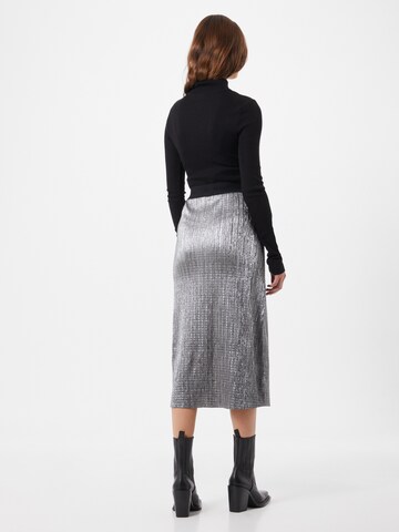 HUGO Red Skirt 'Nalissee' in Silver