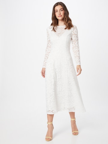 Skirt & Stiletto Evening Dress 'Evalina' in White: front