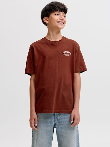 Jack & Jones Junior Tričko 'JJEBRANDES' - Hnedá