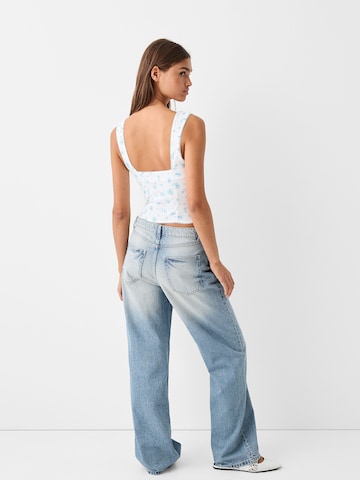 Bershka Wide leg Jeans i blå