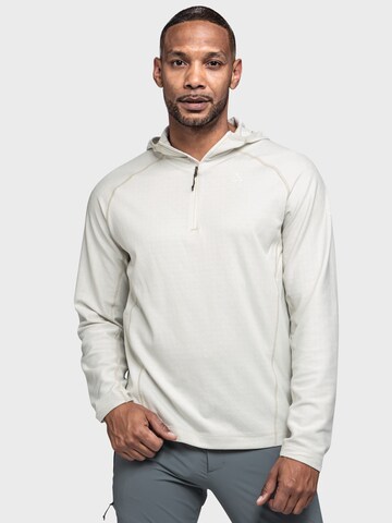 Pull-over ' Hiking Fleece Hoody Style Kravica MNS ' Schöffel en blanc : devant