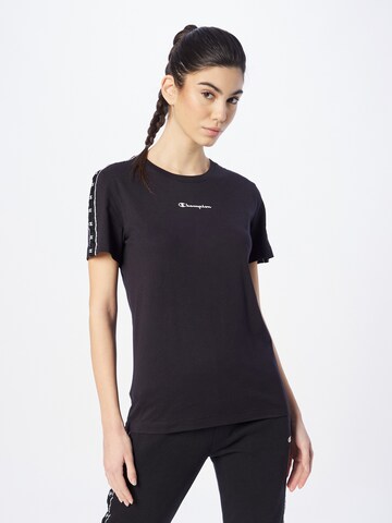 Champion Authentic Athletic Apparel Shirt in Zwart: voorkant