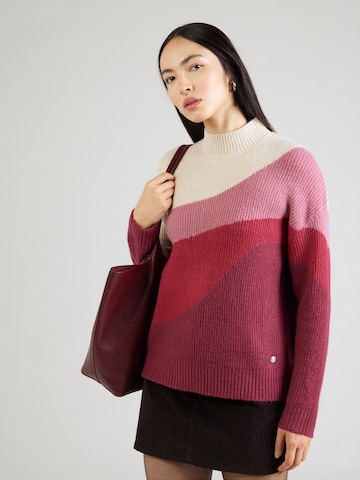 Pull-over 'De44vi' ZABAIONE en rouge : devant