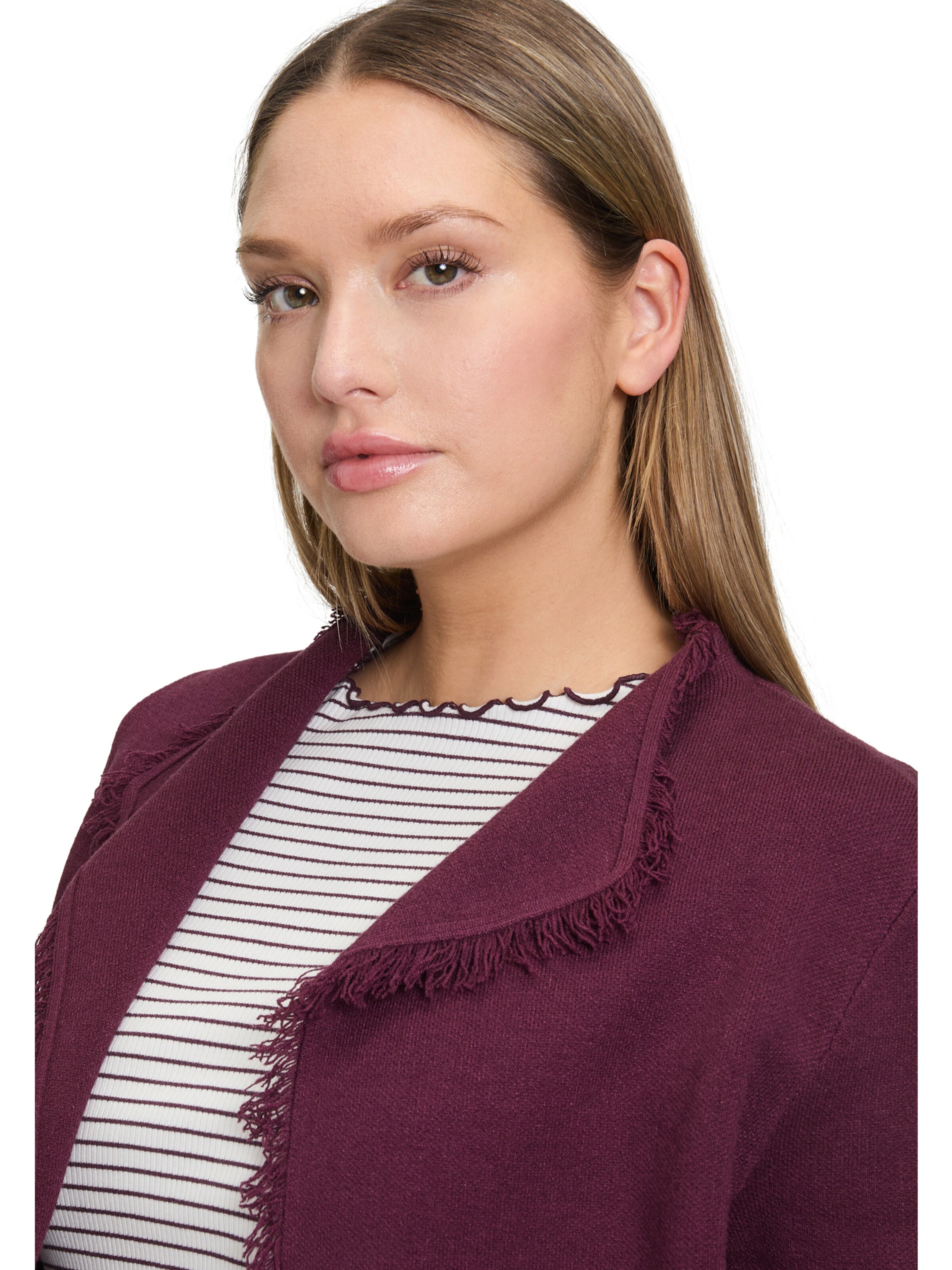 Cartoon Knit cardigan in Purple