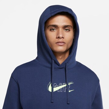 mėlyna Nike Sportswear Megztinis be užsegimo 'Air Pack'