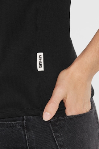 SENSES.THE LABEL Shirt 'To:ve' in Black
