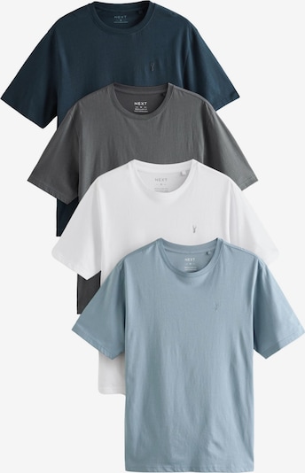 Marškinėliai iš Next, spalva – šviesiai mėlyna / tamsiai mėlyna / tamsiai pilka / balta, Prekių apžvalga