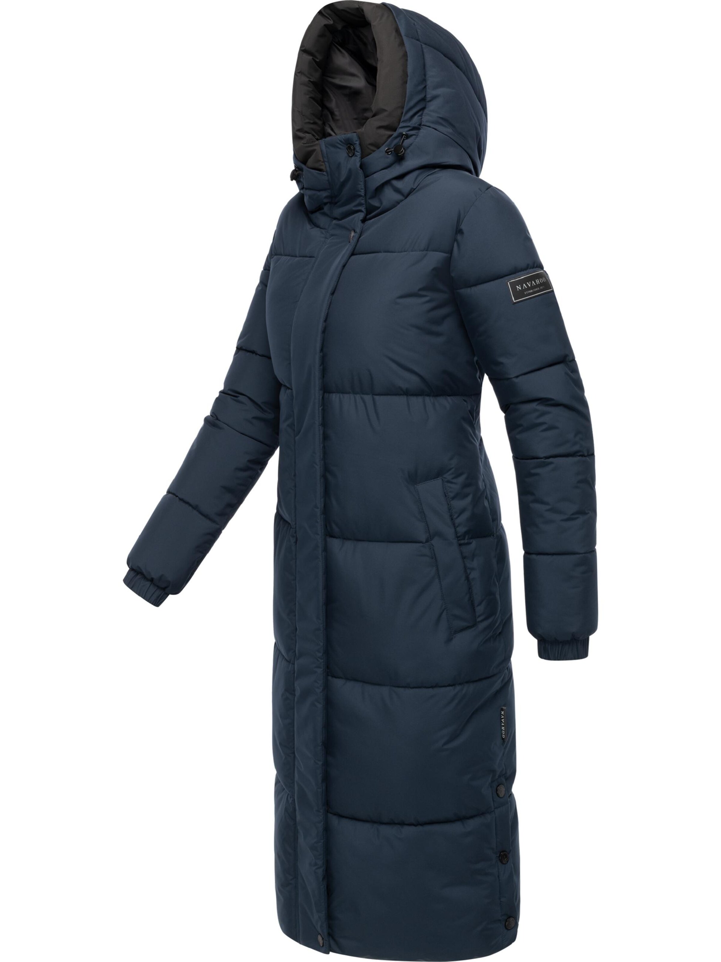 NAVAHOO Winter coat 'Taublüte XIV' in Blue