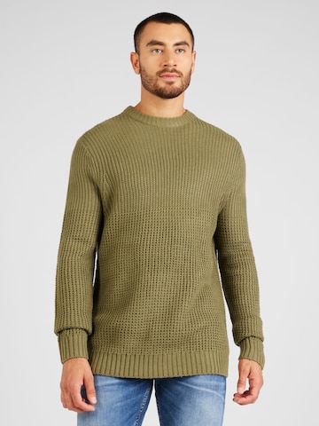 Only & Sons Пуловер 'ADAM' в зелено: отпред
