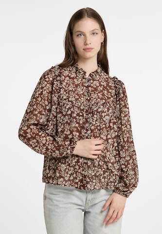 DreiMaster Vintage Bluse in Braun: predná strana