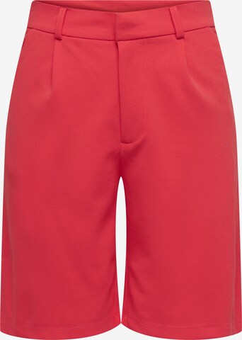 JDY Pleat-front trousers in Red: front