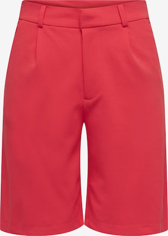 JDY Pleat-Front Pants in Red: front