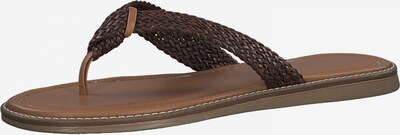 MARCO TOZZI Tongs en marron, Vue avec produit