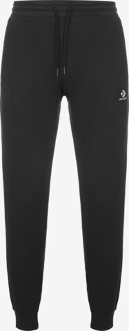 CONVERSE Tapered Broek in Zwart: voorkant