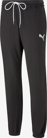 PUMA Ozek Športne hlače | črna barva: sprednja stran