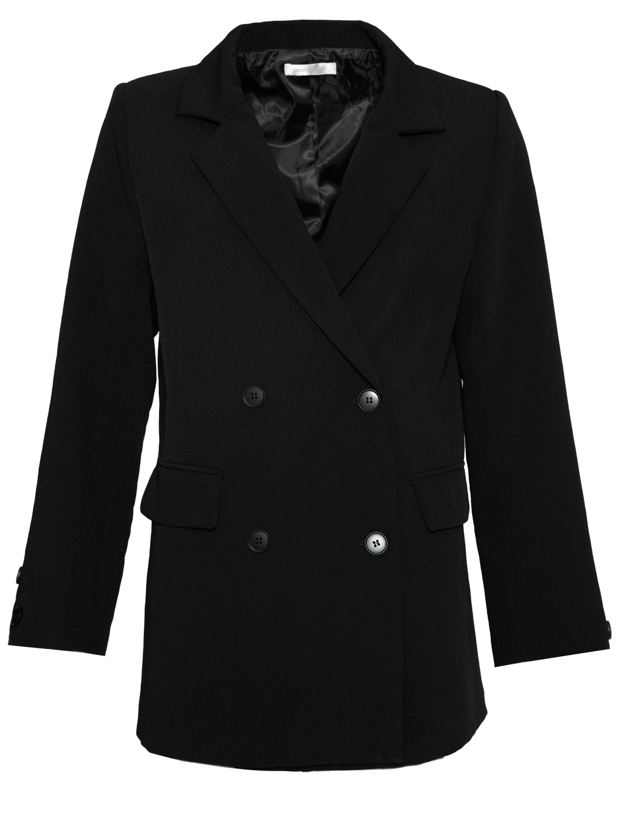 SASSYCLASSY Blazer in Schwarz: Vorderseite