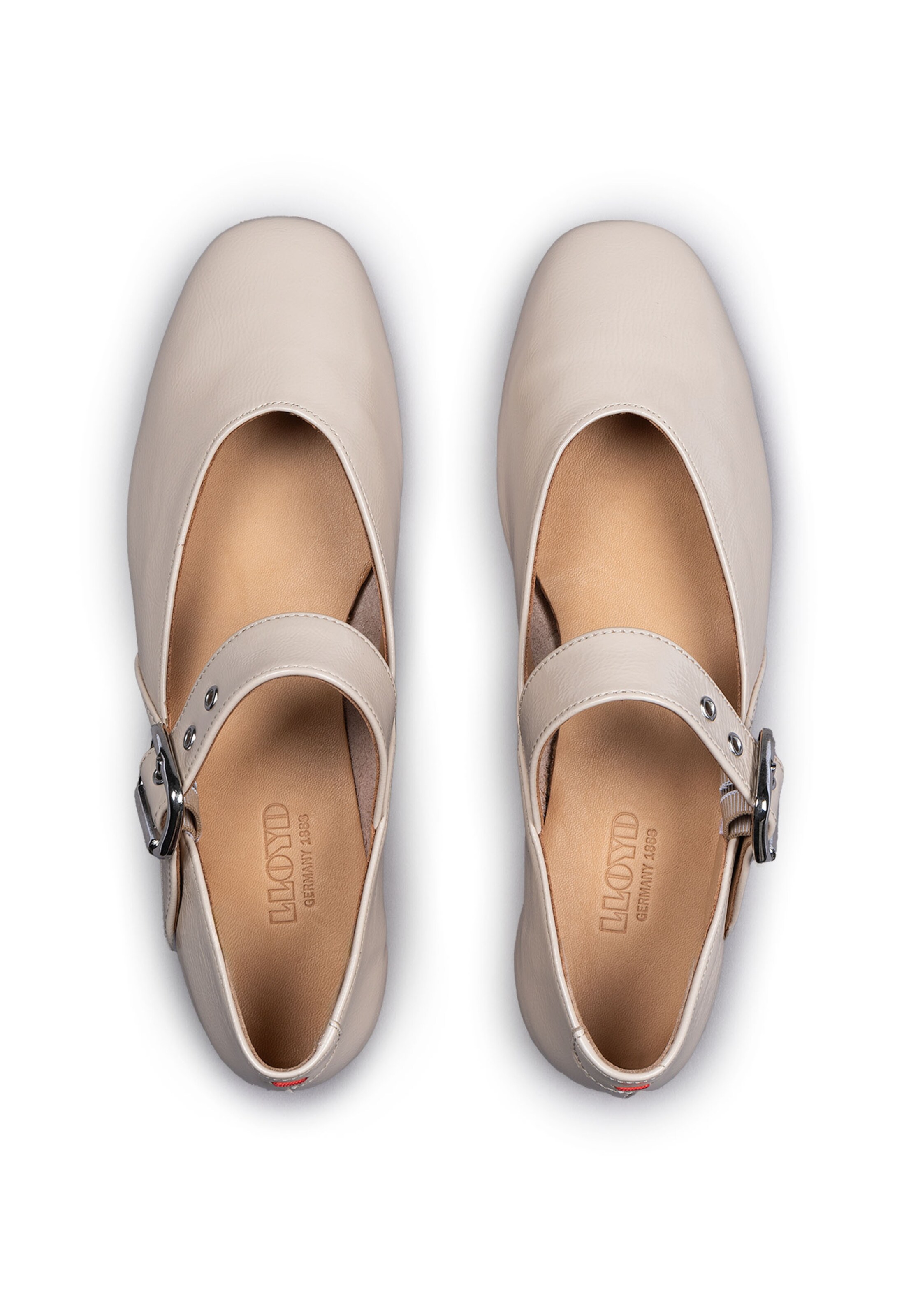 LLOYD Ballerina met riempjes in Beige