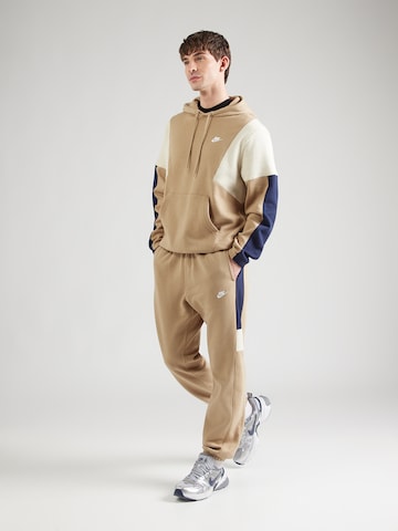 Nike Sportswear Träningsoverall 'CLUB FLEECE' i beige: framsida