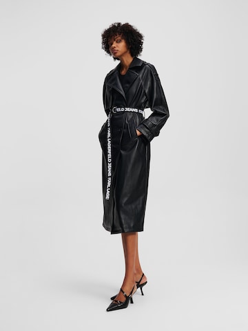 Cappotto di mezza stagione di KARL LAGERFELD JEANS in nero: frontale