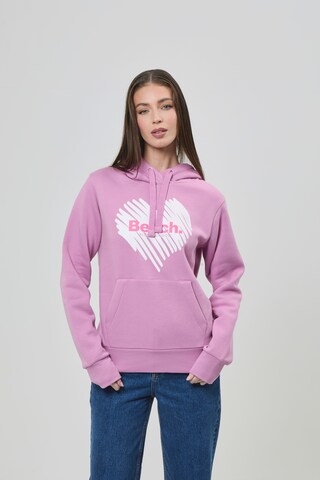 BENCH Sweatshirt in Purple: front