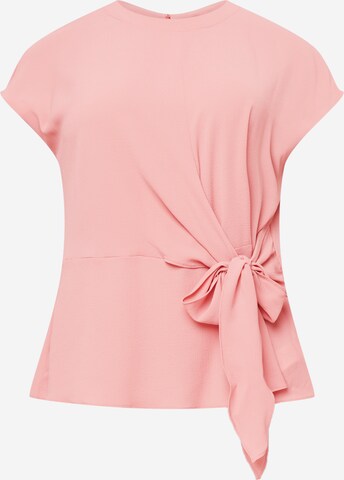 Michael Kors Plus Blouse in Roze: voorkant