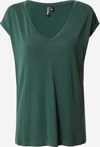 T-shirt 'KAMALA' PIECES en vert : devant