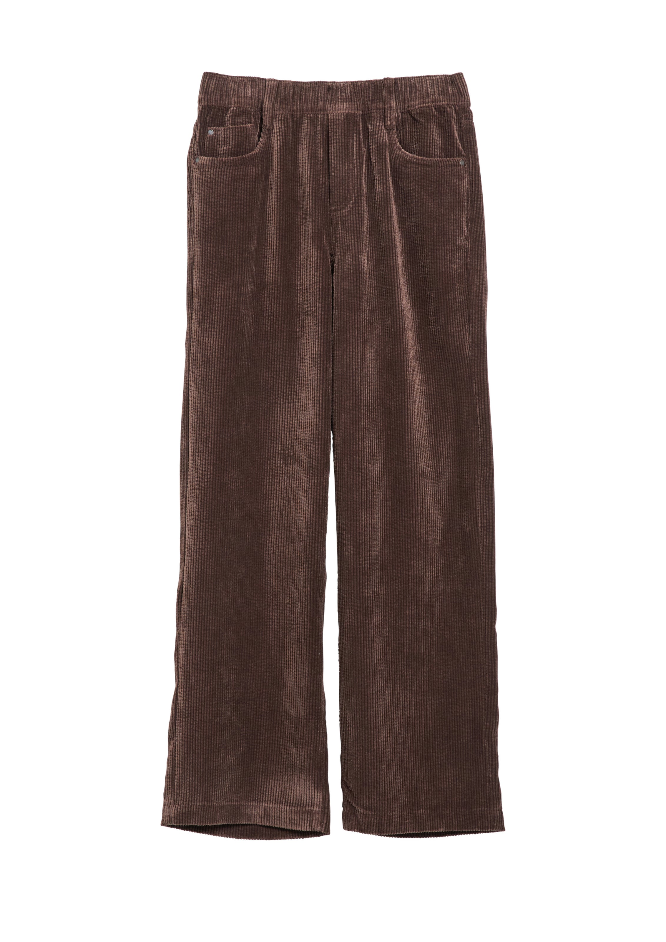 s.Oliver Wide leg Broek in Bruin: voorkant