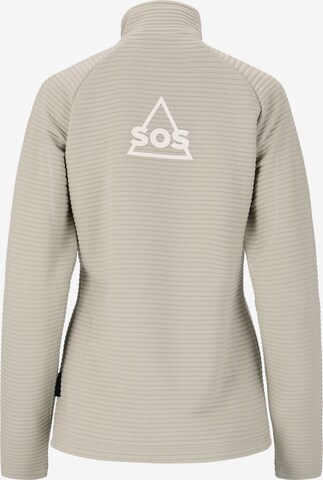 SOS Athletic Zip-Up Hoodie 'Muju' in Grey
