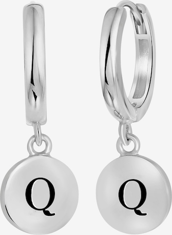 Lucardi Earrings in Silver: front