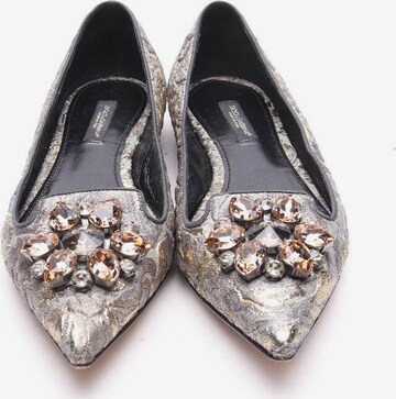 DOLCE & GABBANA Flats & Loafers in 36 in Silver