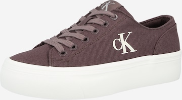 Calvin Klein Rövid szárú sportcipők - barna: elől