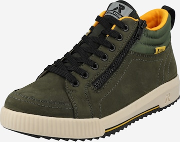 Rieker EVOLUTION High-Top Sneakers in Green: front