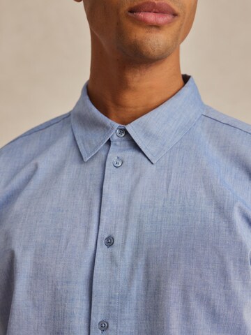 DAN FOX APPAREL Regular fit Overhemd 'LUAN' in Blauw